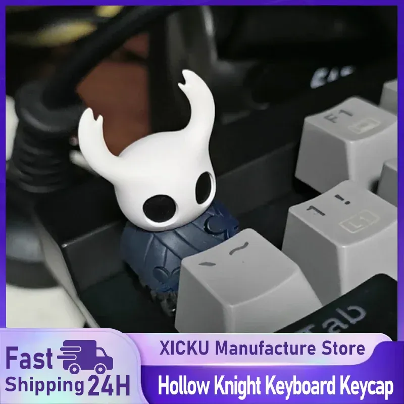 Hollow Knight Tastenkappe, Lichtdurchlässigkeit, niedliche Persönlichkeit, Harz, mechanische Tastatur, Zubehör, Anime, einzelne individuelle Tastenkappe, Esc