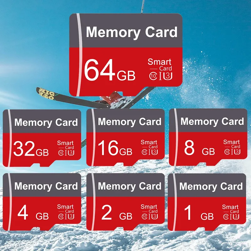 Hochgeschwindigkeits-Mini-SD-Speicherkarte 128 GB Klasse 10 Micro TF Flash USB-Stickkarte 1 GB 2 GB 4 GB 8 GB 16 GB 32 GB 64 GB für Smartphone