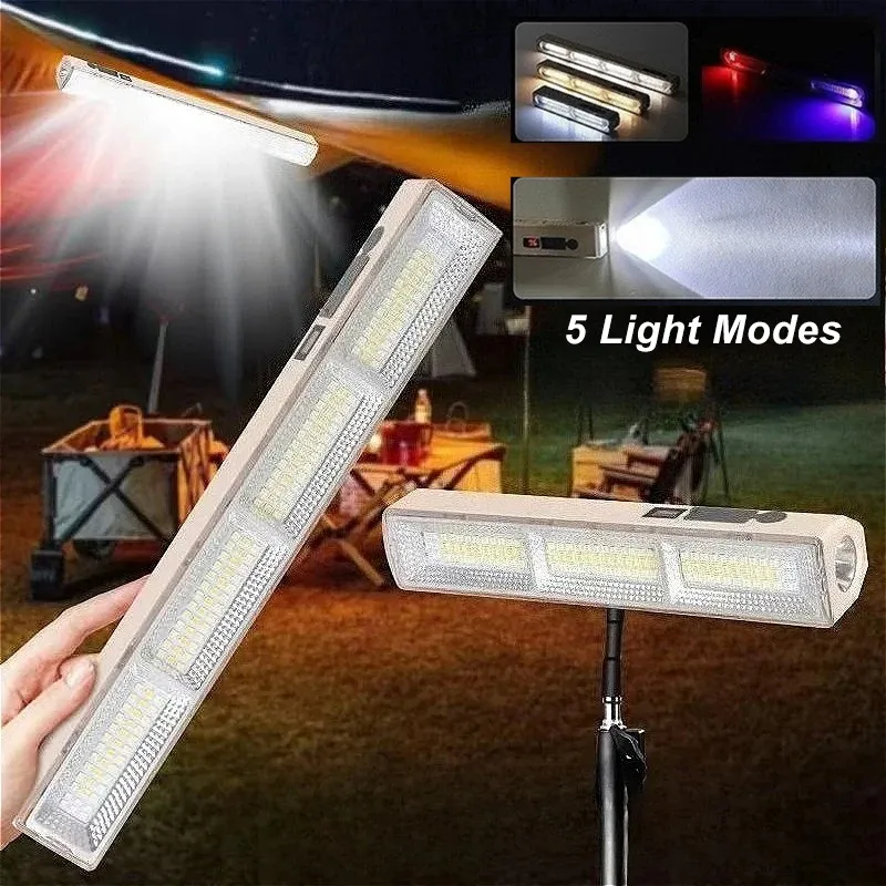22/32/42 cm Tragbare Camping Lampe Wiederaufladbare Nacht Markt Licht Hohe Helligkeit LED Magnetische Lampe Rohr Outdoor camping Beleuchtung