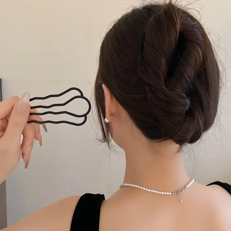 Metall U-förmige Haar Gabel Kämme Einfache Hinterkopf Haar Pin Clip Haar Seite Kämme Hochsteckfrisur Haar Sticks haar Styling Werkzeug Ornament Z