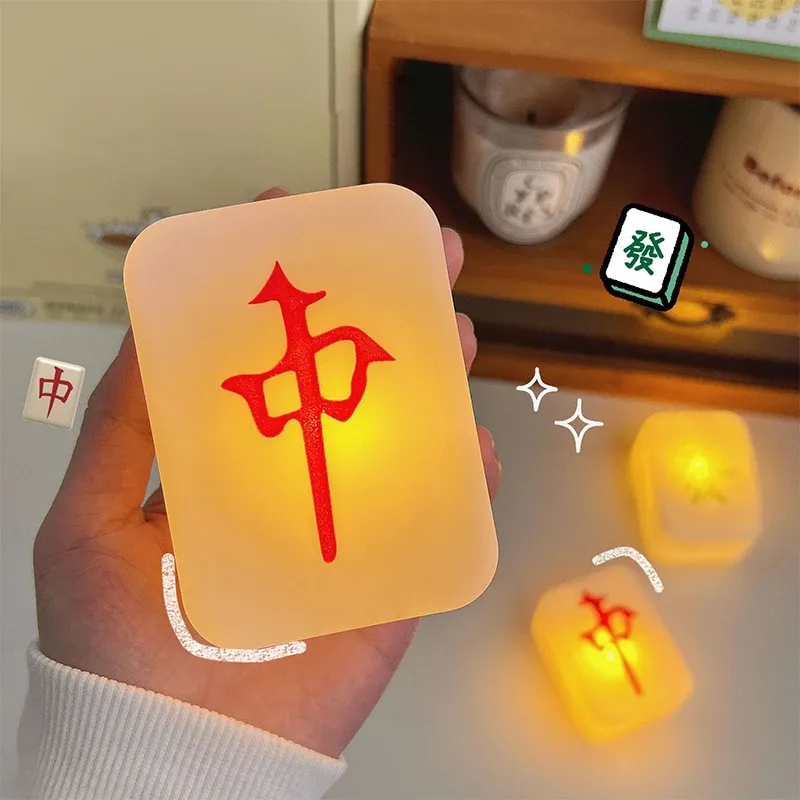 Chinesisches Mahjong-Nachtlicht, weiches Licht, Augenschutz, LED-Licht, Schlaf-LED, Mahjong, kreatives Licht