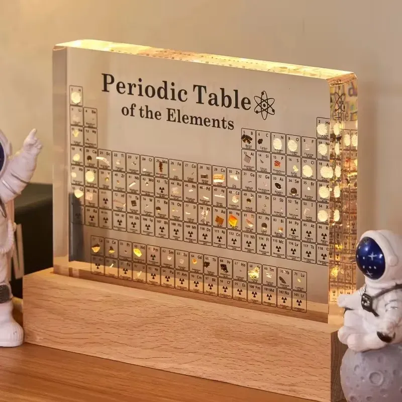 Acryl-Elemente, Periodensystem, Mendeleev, sicherer Periodensystem, Figur, Display, Wissenschaft, Ornament, Raumdekoration, Schreibtischzubehör - 29.43 EUR