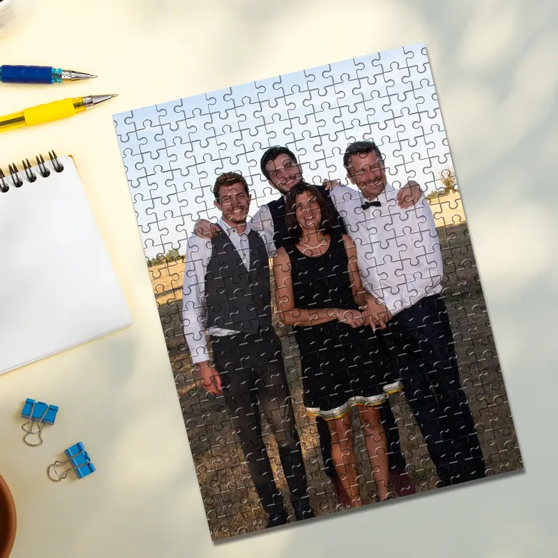 35/300/500/1084 Stück personalisiertes individuelles Fotopuzzle Familienfoto, individuelles Puzzle für Paare, Paare, Familie, Weihnachten
