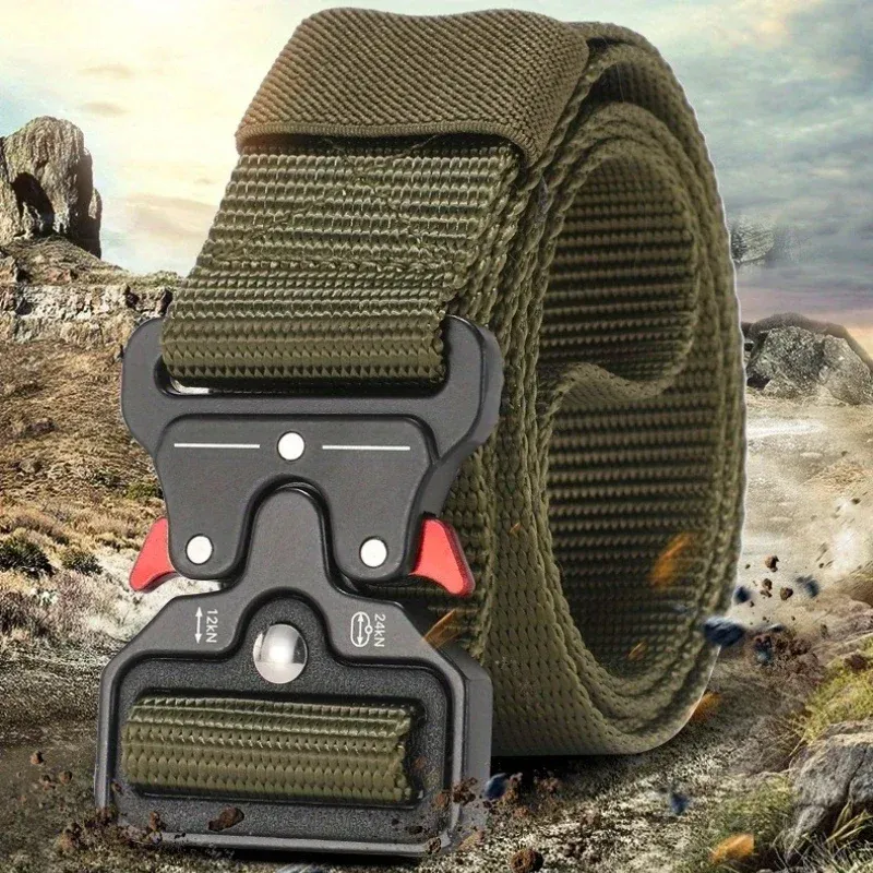 2026Neuer taktischer Hüftgurt – langlebige automatische Schnalle, perfekt für Outdoor-Abenteuer, Unisex-Accessoires für Männer und Frauen