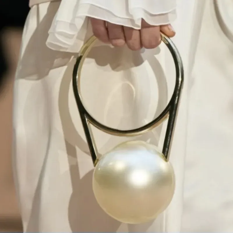 Luxus Designer Abend Kupplung Mit Ball Griff Acryl Frauen Handtasche Kreative High-end Bowling Hochzeit Geldbörsen Party Tote Damen