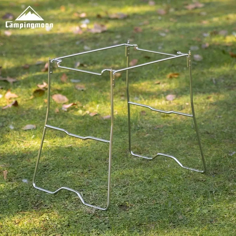 CAMPINGMOON G-38 Einheit Multifunktionale Brücke Camping Grilltisch Edelstahl Camping Faltbarer Erweiterungsständer