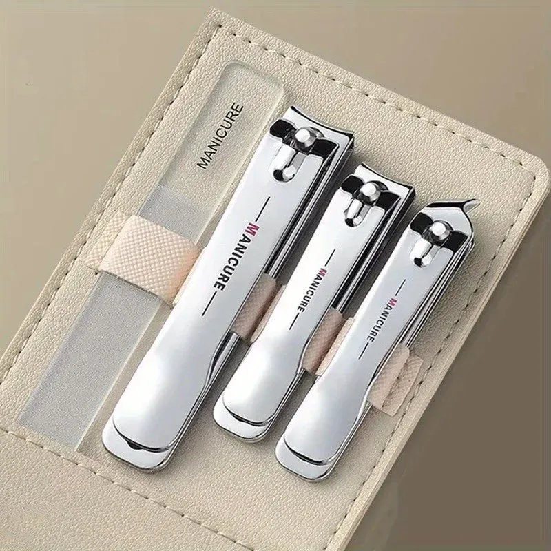 4Pcs Nagel Clipper Set Nagel Schere Edelstahl Tragbare Maniküre Pediküre Werkzeug Professionelle Fingernägel Zehennägel Pflege Werkzeuge