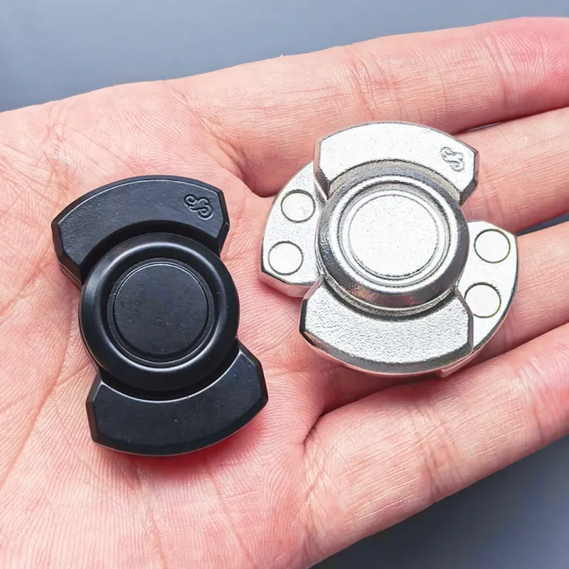 Metall Magnetische Slider Gyroskop Verformung Hand Spinning Karte Mini EDC Dekompression Erwachsene Zappeln Spielzeug Anti Angst