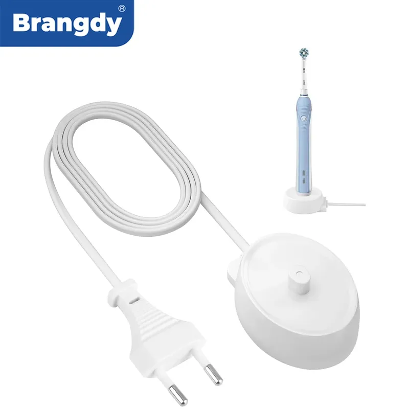 Brangdy Ladegerät, passend für Oral B elektrische Zahnbürste, iO-Serie 3, 4, 5, 6, 1000/3000/5000/7000/7500, wasserdichte induktive Ladestation