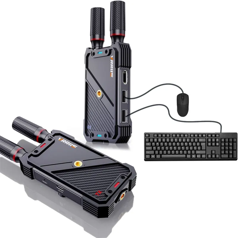 VRRIIS WL082K 400 m Wireless HDMI KVM Extender Video Sender und Empfänger Unterstützung USB Tastatur Maus Kamera Laptop PC zu TV