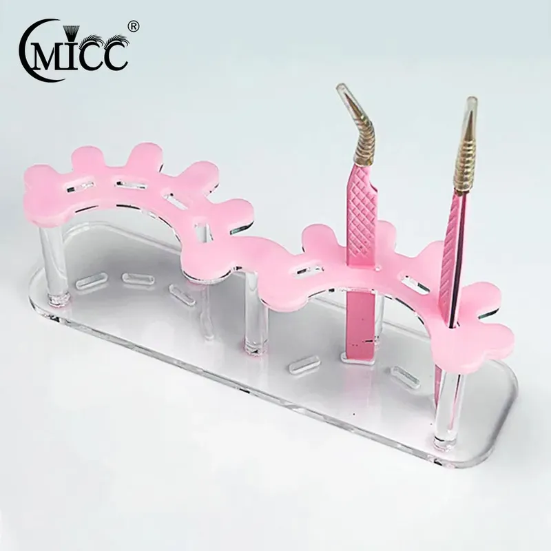 Acryl Wimpern Pinzette Lagerung Rack Pinzette Organizer Halter Stehen Wimpern Verlängerung Werkzeuge Make-Up Schönheit Regal 8 Löcher