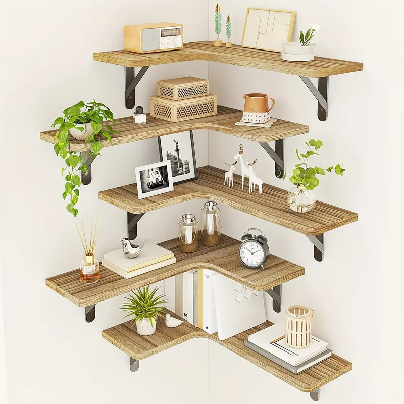 Schwebendes Wandregal, rustikales Holzregal, schwebendes Regal für Badezimmer, Küche, Schlafzimmer, Heimdekoration, Waschküche