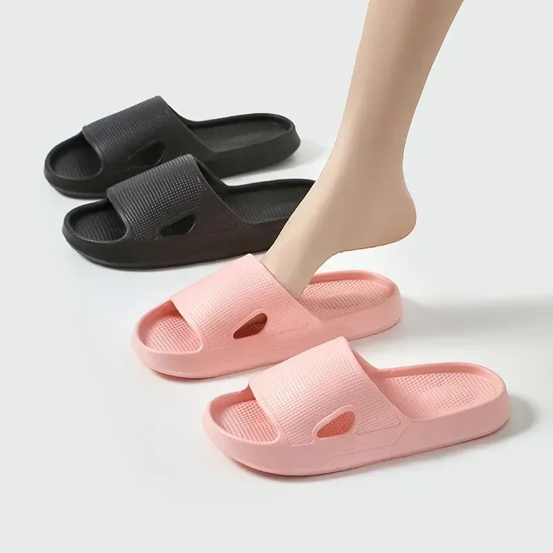 Dicke Plattform Wolke Hausschuhe EVA Weiche Sohle Kissen Rutschen Sommer Strand Flip-Flops Frauen Rutschfeste Badezimmer Hause Hausschuhe