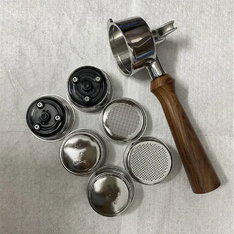 51 mm Doppelmaul-Kaffee-Siebträger für Homix/Gypas/Hibrew h11/Oster/Phico Kaffeemaschine, Kaffeegriff aus Edelstahl