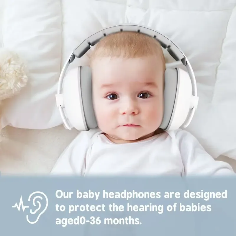 1 Stück Baby-Gehörschutz, Anti-Lärm-Ohrenschützer, Kopfhörer zum Schlafen und Reisen, Gehörschutz mit dehnbarem Design