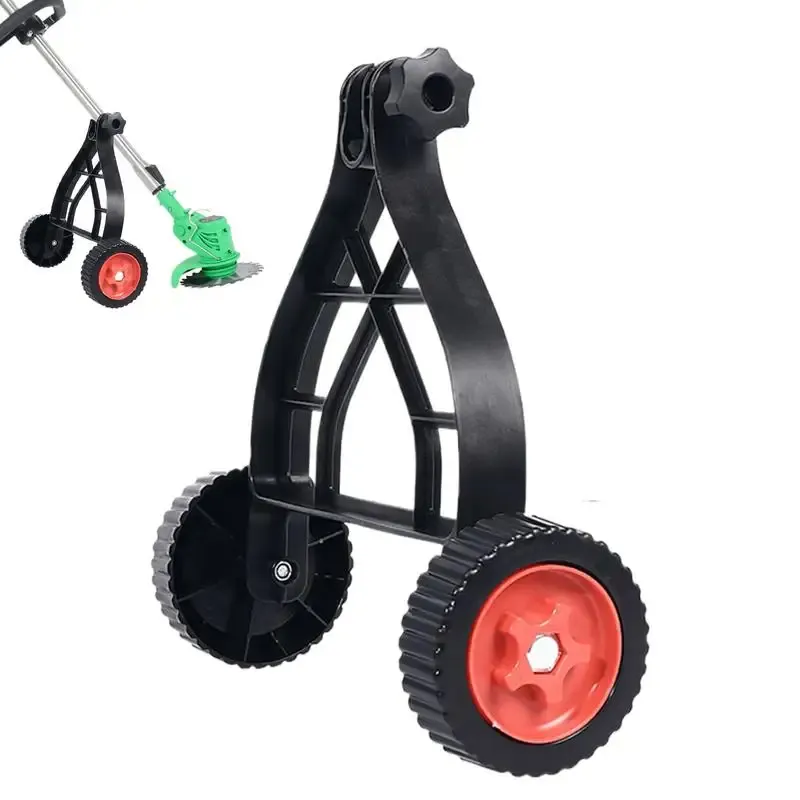 Einstellbare String Trimmer Unterstützung Räder Push Rasenmäher Ständer Hilfs Räder Universal Rasenmäher Ständer Für Pinsel Cutter Teil