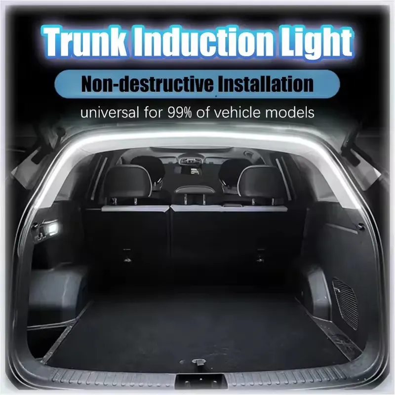 Auto Hohe Helligkeit Stamm Beleuchtung Umgebungs Licht Innen Dekoration Led Drahtlose Automatische Sensing Heckklappe Licht Streifen