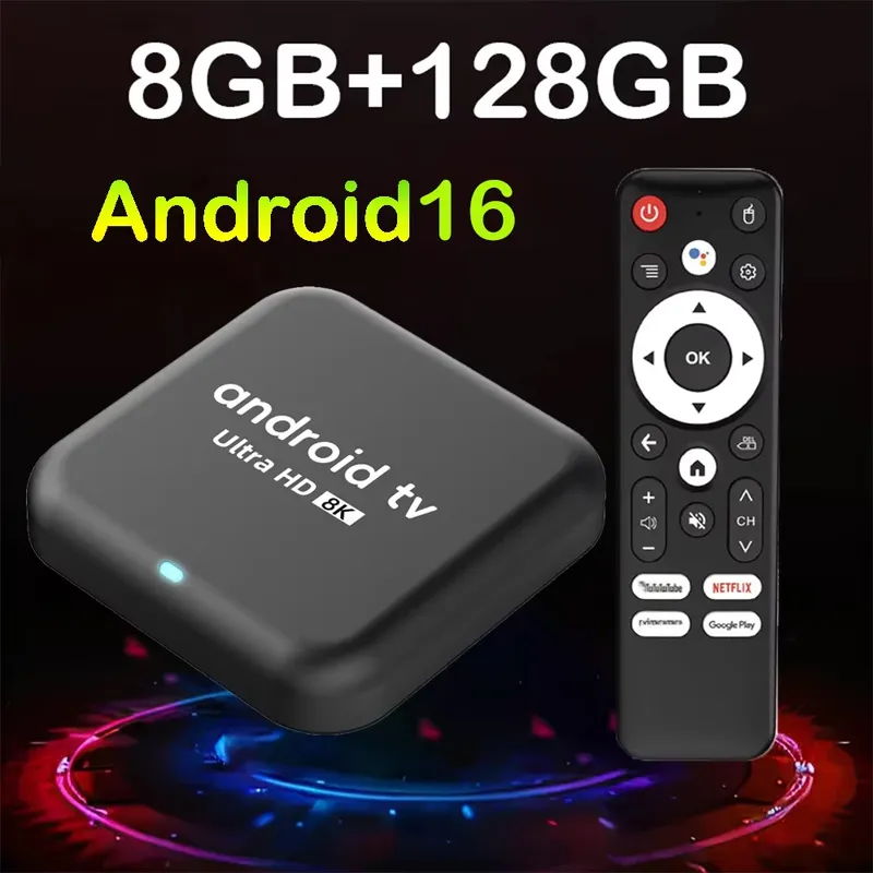Q18 Smart TV Box RK3518 Quad Core Cortex A53 Unterstützung 8K Video 8GB128GB Wifi6 Netflix Google Assistant Media Player Set Top Box