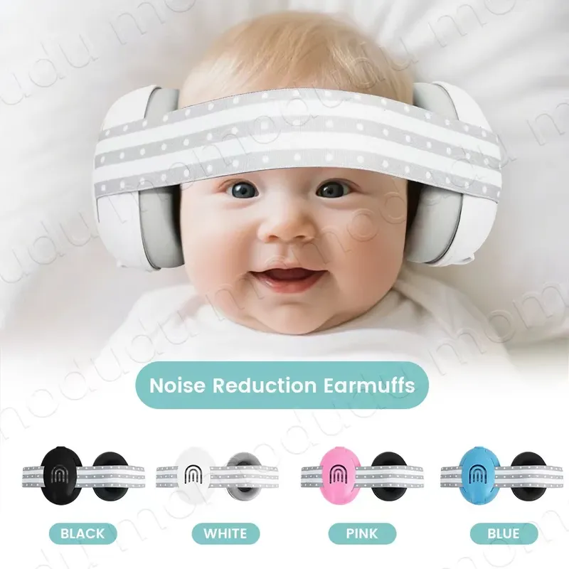 1 x Baby-Ohrenschützer, geräuschunterdrückende Ohrenschutz-Kopfhörer für Kleinkinder mit verstellbarem Kopfband, ideal für Reisen, Flugzeug, Schlaf