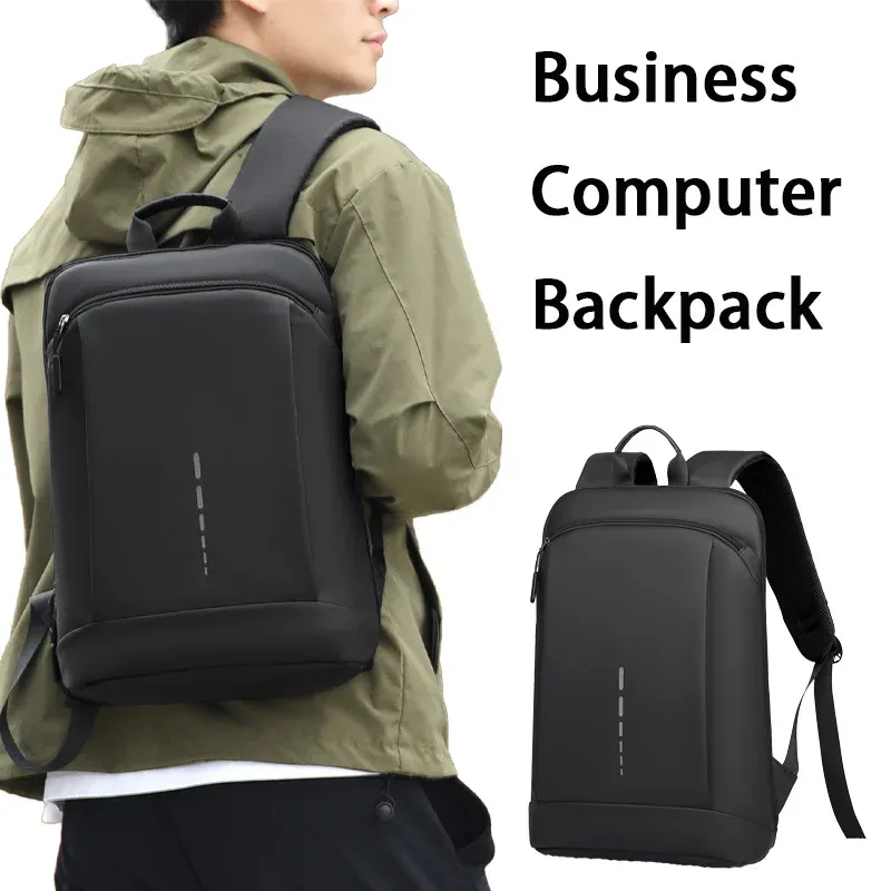 Wasserdichter Herrenrucksack, ultraleichter Herrenrucksack, stilvoller Herrenrucksack, 15,6-Zoll-Laptop-Rucksack