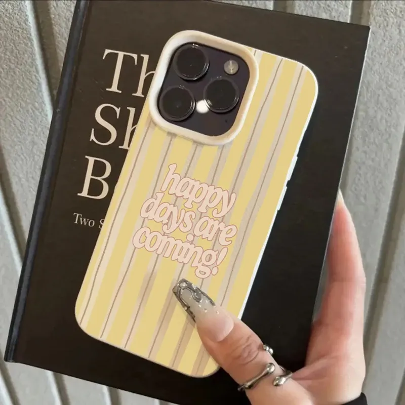 Bunte gestreifte Lichee-Muster-Handyhülle für iPhone 17, 16, 15, 14, 13, 12, 11 Pro Max, XS X XR 16 Plus, 16E, 17 Air, weiche Silikonhülle