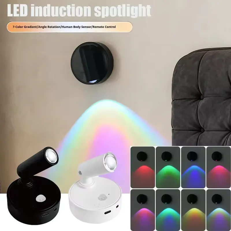 LED-Licht Magnetische Wiederaufladbare Wandleuchte Strahler Kabellos Ohne Bohren Leselampe Mit Touch-Schalter Dimmbare Nachttischlampe