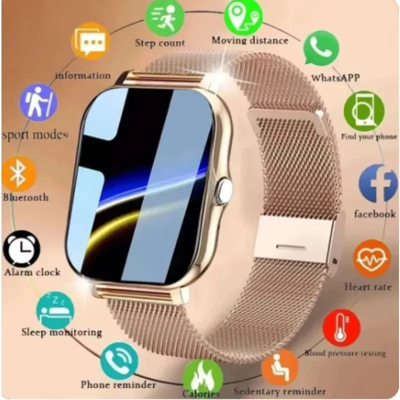 KESHUYOU 2025, Smartwatch, 2,01 Zoll, HD-Display, Antwort, Anruf, Nachricht, Vorschau, Sportmodi, DIY-Zifferblatt, Wettervorhersage, Männer und Frauen