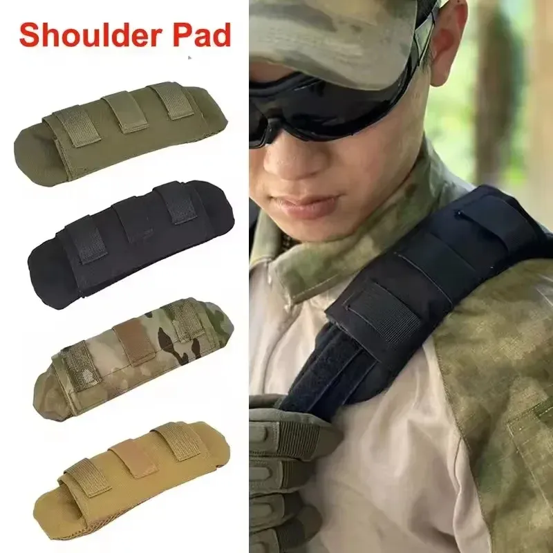 2PC Weste Schulter Gurt Pad Komfort Kissen Nylon Mesh Schützen Pads Taktische Molle Für FCPC/JPC Wandern Rucksack zubehör
