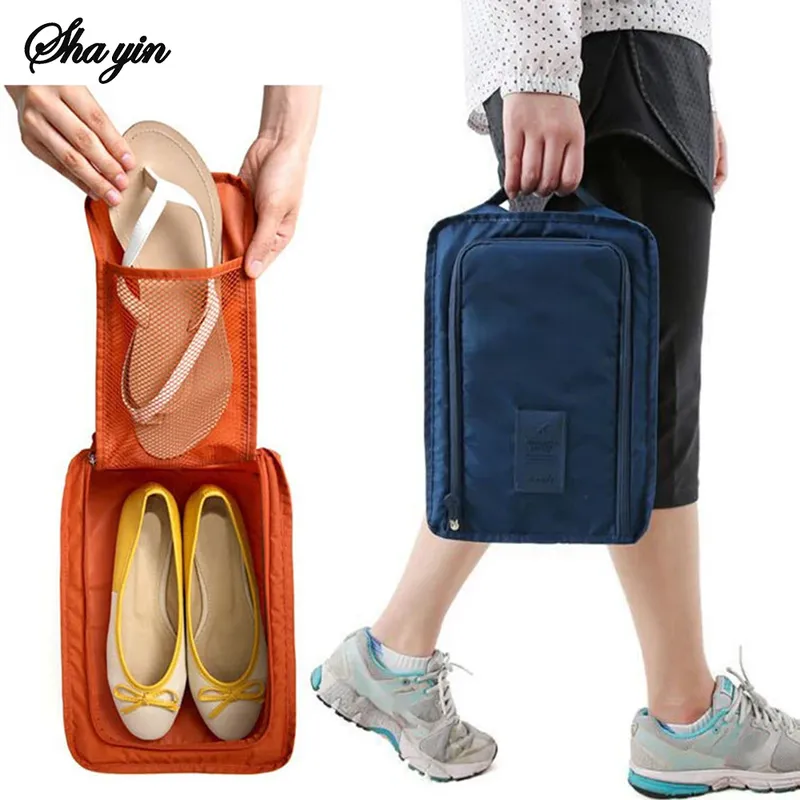 Tragbare Schuhtaschen für die Reise, multifunktional, wasserdicht, faltbar, Aufbewahrung, Schuhbeutel-Organizer mit hoher Kapazität