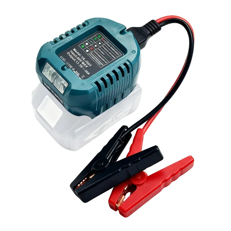 Auto Starthilfe Adapter für Makita 18V Lithium-Batterie Booster Auto Kabel Notstrom Mit Clip Auto Zubehör