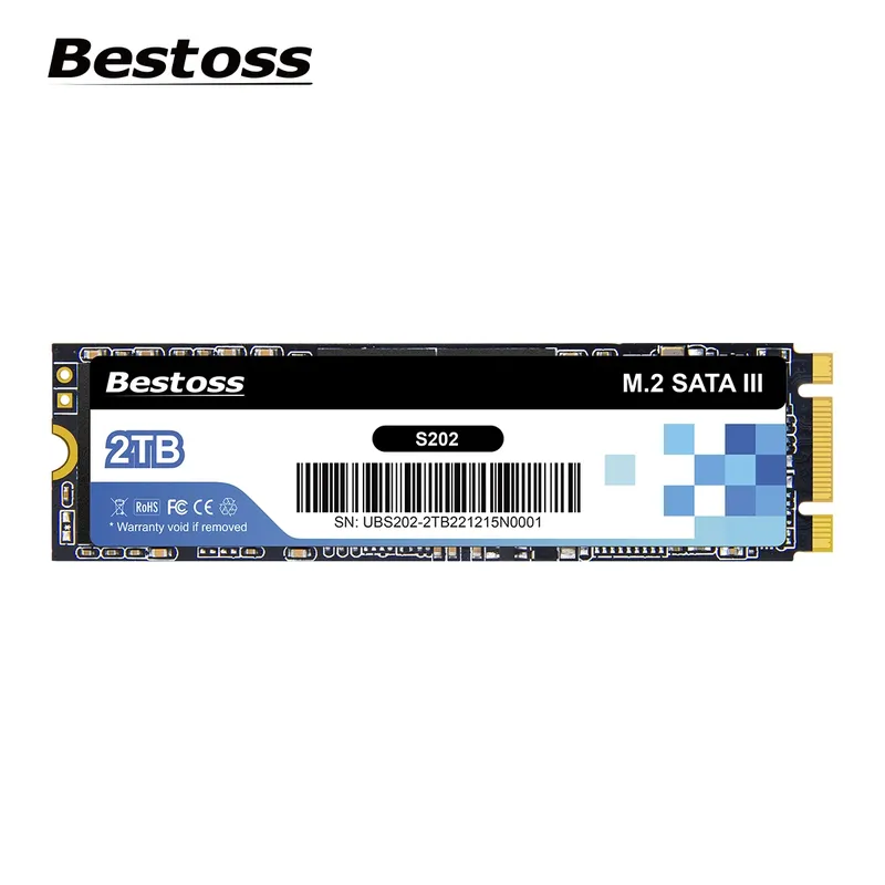 Bestoss M.2 Sata 3.0 2280 NGFF 530 MB/s 120 GB 128 GB 240 GB 256 GB 480 GB 512 GB 960 GB 1 TB SSD Interner Solid State für Desktop-Laptop