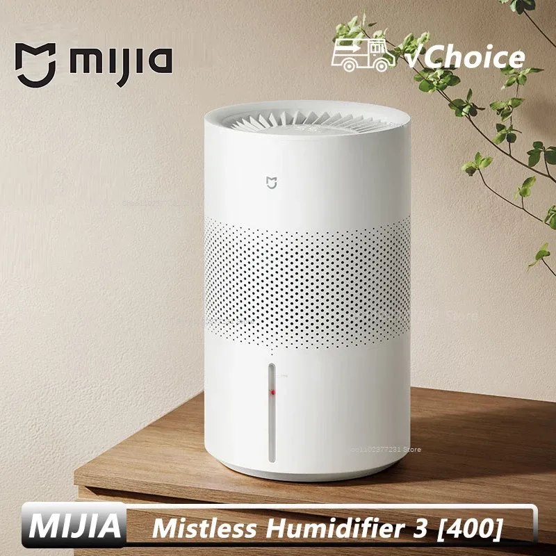Mijia Nebelfreier Luftbefeuchter 3 [400] 99% Antimikrobielle Wirkung 4L Wassertank Smart Screen Luftbefeuchter Kompatibel mit Mi Home APP