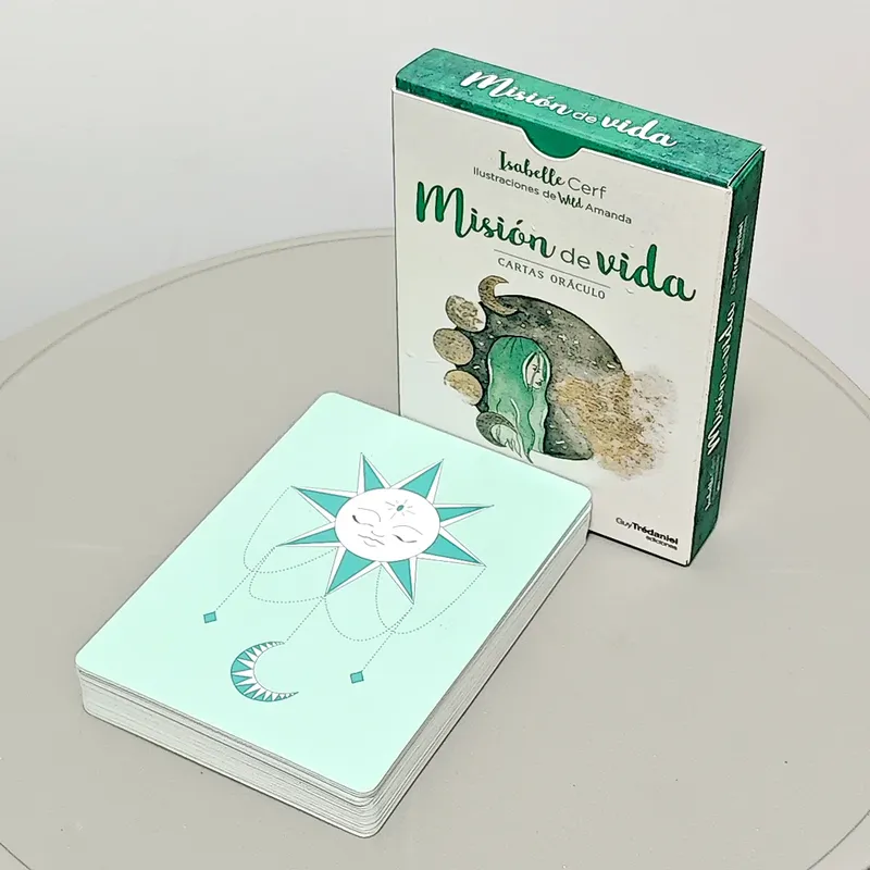 Life Mission Oracle Deck 42 Stück wunderschöne Oracle-Karten in spanischer Sprache 10,5 x 7,5 cm