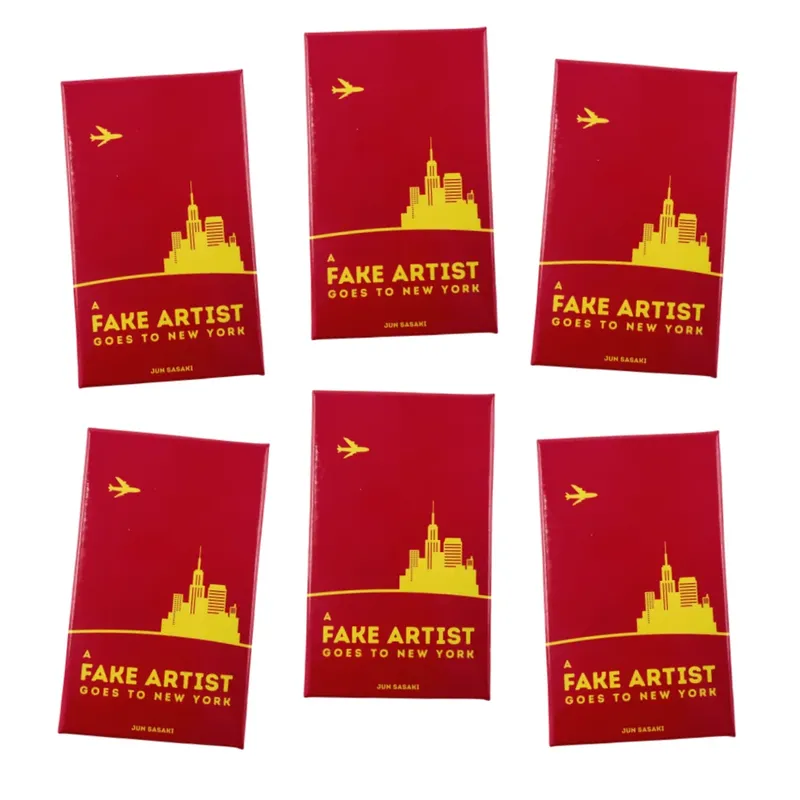 1 Box Partyspiele Ein gefälschter Künstler geht zu New York Kartenspiel Kreatives Party-Brettspieldeck für Gruppen
