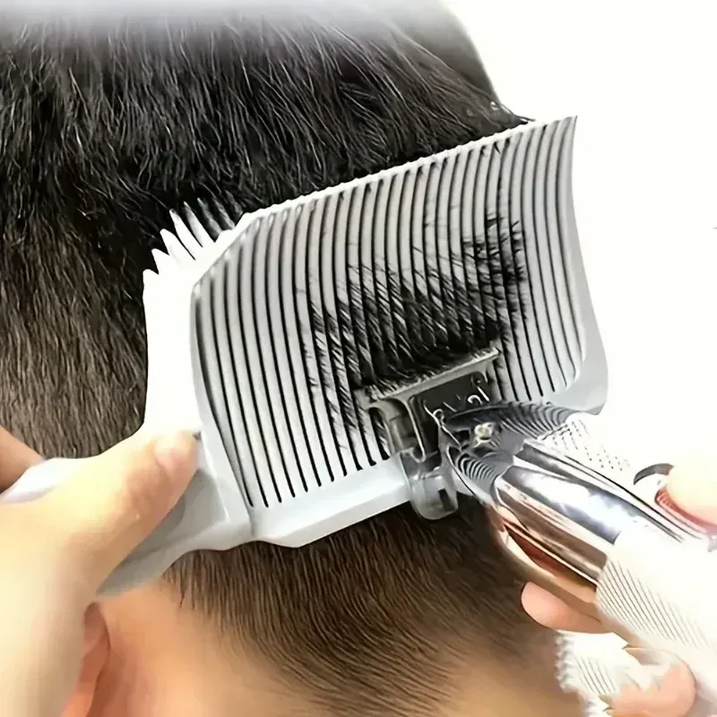 Verblassen Kamm Professionelle Barber Clipper Blending Flache Top Haar Schneiden Kamm Für Männer Hitzebeständige Verblassen Pinsel Salon Styling Werkzeug