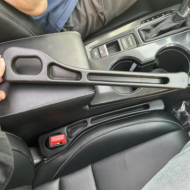 2 stücke Auto Sitz Lücke Füllstoff Auslaufsicher Spalt Lagerung Organizer Universal Fit Zwischen Sitze Konsole Auto Innen Zubehör
