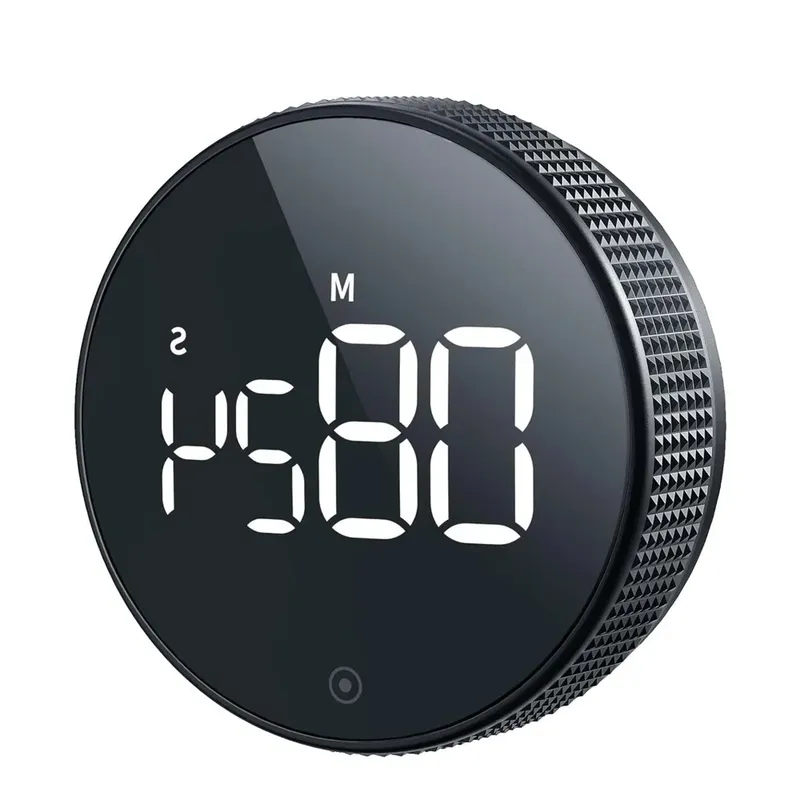 1/2 Digitaler Küchentimer, magnetischer visueller Timer, große LED-Anzeige, Erinnerung für Kinder, Kochen und Fitness, Countdown-Timer