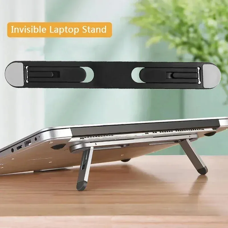 Universeller Laptop-Riser-Ständer für MacBook Pro 13 15, Air, Lenovo, Samsung, Notebook, Kühlpad, unsichtbare Laptop-Halterung