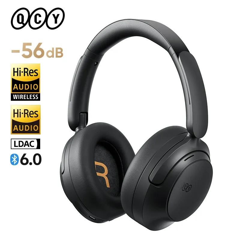 QCY H3S -56dB Adaptiver ANC Over-Ear-Kopfhörer Hi-Res LDAC Spatial Sound Drahtloser Kopfhörer Bluetooth 6.0 Dual Driver 102H Headset