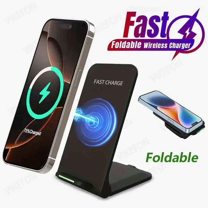 30 W kabelloses Ladegerät mit Ständer für iPhone 16 15 14 13 12 Pro Samsung Xiaomi Telefon-Ladegeräte Induktions-Schnellladestation