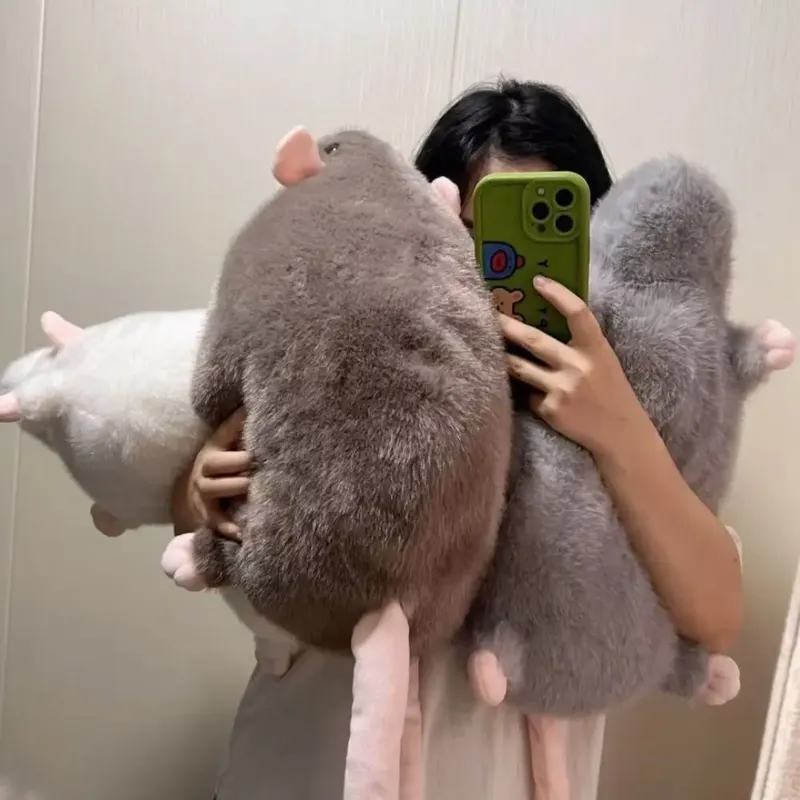 Nette 35/50 cm Maus Puppe Cartoon Übergroßen Blume Zweig Ratte Puppe Weiche Plüsch Tier Figur Kinder Geschenk Geburtstag spielzeug & Hobbys