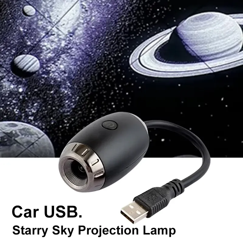 Auto Innen Licht Dach Sterne Licht USB LED Sternen Atmosphäre Projektor Dekoration Nacht Party Decor Romantische Saturn Galaxy Licht