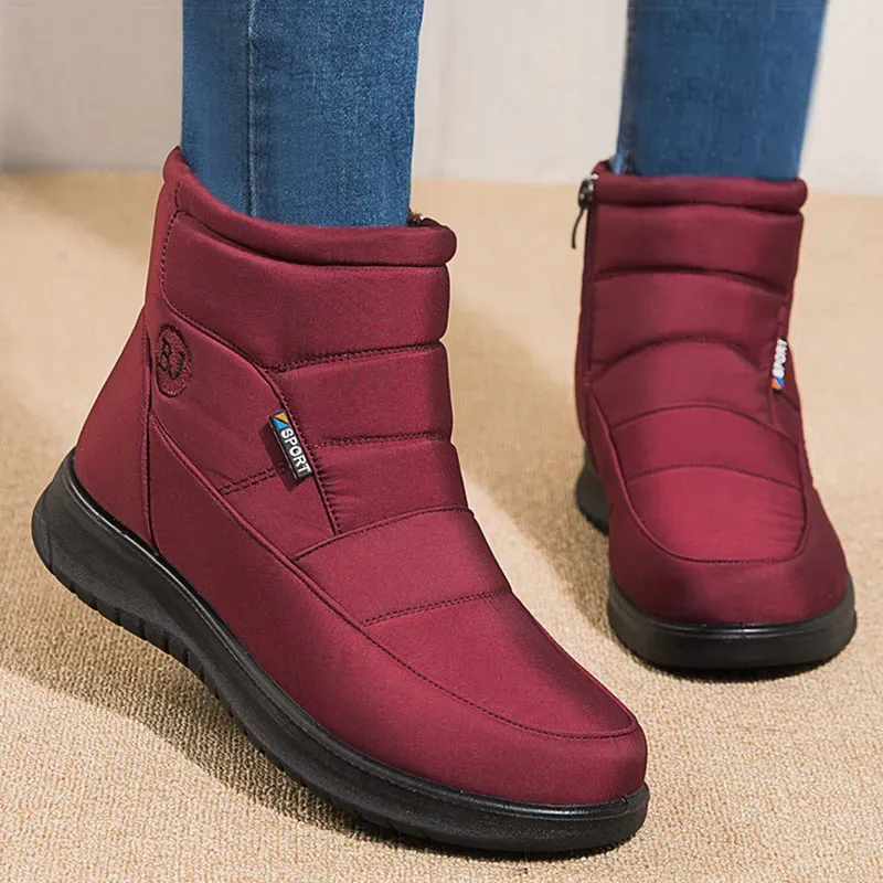 Frauen Stiefel Wasserdichte Pelz Stiefel Für Schnee Winter Schuhe Frau Casual Gummi Botas Mujer Mode Winter Stiefel Frauen Booties