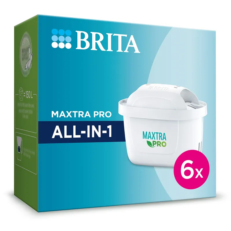 MAXTRA PRO Pure Performance Wasserfilterkartusche – Original BRITA Nachfüllung, reduziert Verunreinigungen, Chlor,