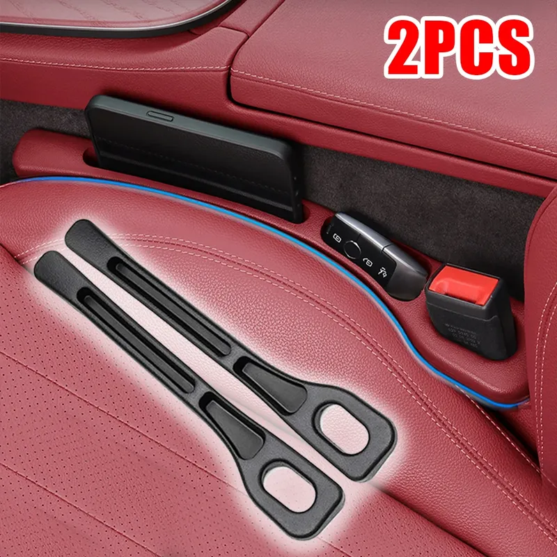 2 stücke Auto Sitz Lücke Füllstoff Organizer Wasserdichte Auto Sitz Lücke Stecker Streifen mit 2 Rillen Sitz Lücke Lagerung Auto innen Zubehör