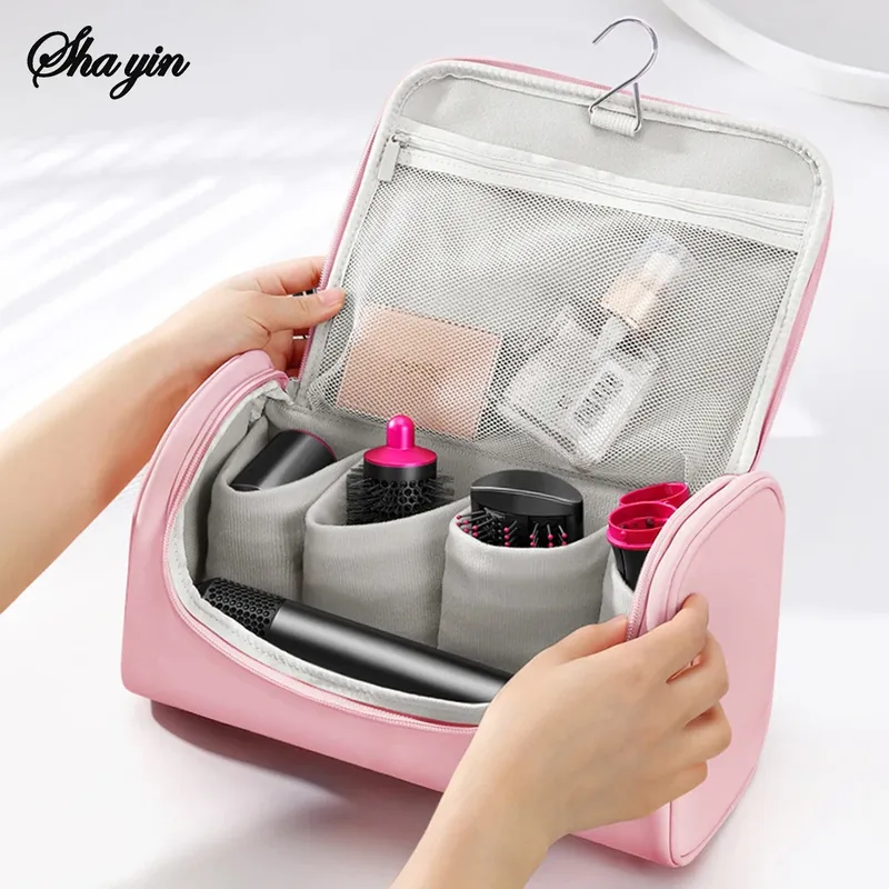 Aufbewahrungstasche für Haartrockner, multifunktionale Lockenstab-Reisetasche, tragbare Make-up-Tasche für Männer und Frauen