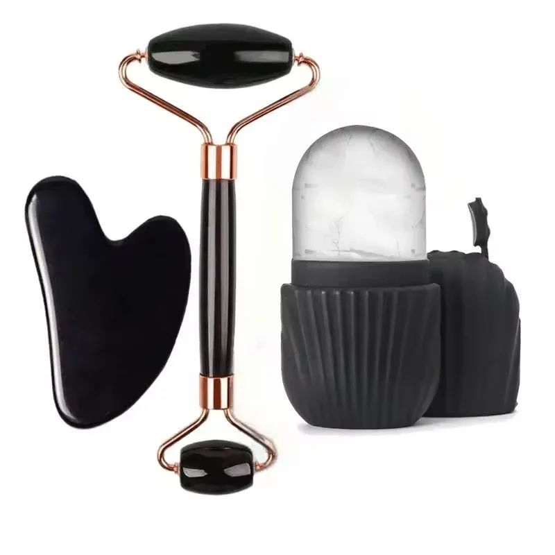 1/2/3 Stück Ice Face Roller Gesichtspflege Ice Roller Set, Gesichtsroller GuaSha FaceTool Set, Gesichtsmassage Roller Lifting Contouring
