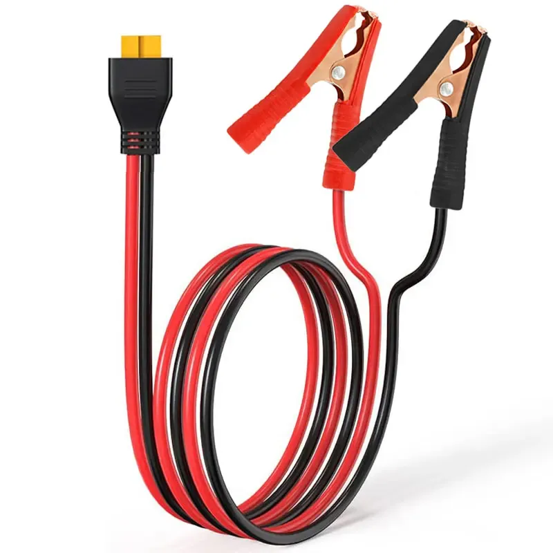 12AWG 1 m/3,3 Fuß XT60-Buchse auf Krokodilklemmen, Ladekabel für tragbare Kraftwerke, Solargeneratoren usw.