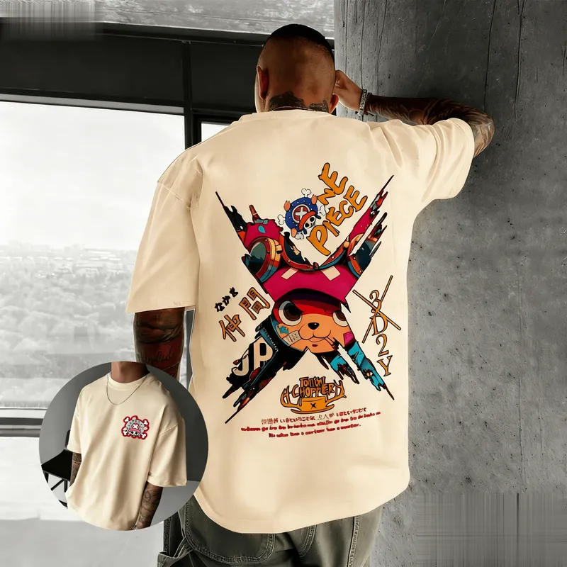 Neue One Piece Chopper Anime T Hemd Männer Frauen Baumwolle Kurzarm T Sommer Cartoon Grafik Streetwear Casual Top Übergroßen Y2k