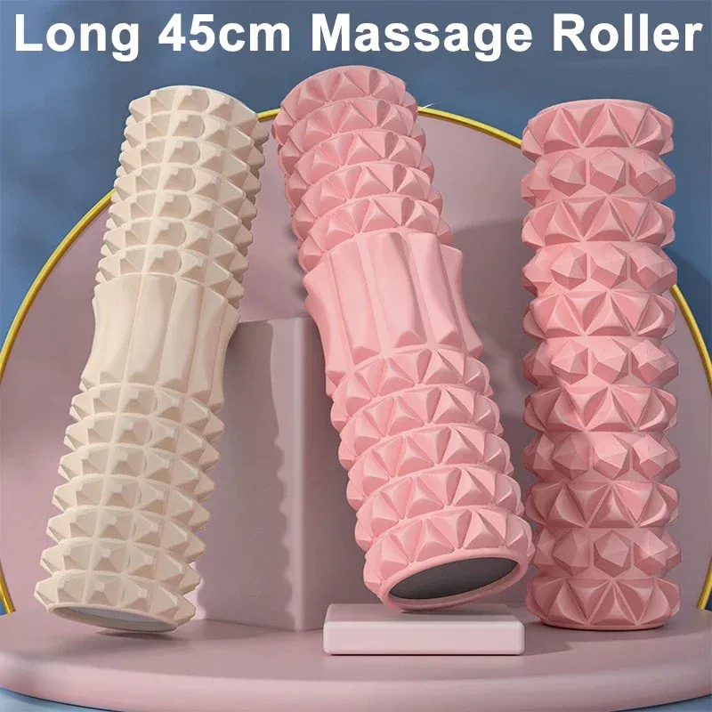 45 cm Hohe Dichte Schaum Roller Yoga Säule Tiefe Massage Fitness Ausrüstung Sport EVA Block Muskel Entspannung Pilates Gym Übungen